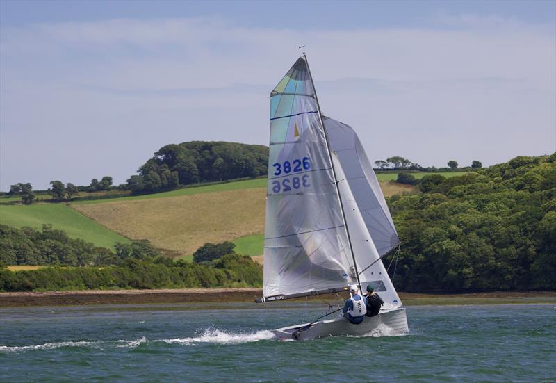 Helly Hansen Merlin Rocket Salcombe Week - Tuesday racing photo copyright Lucy Burn taken at Salcombe Yacht Club and featuring the Merlin Rocket class