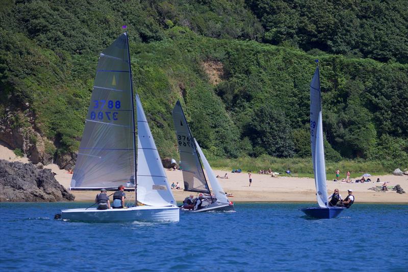 Helly Hansen Merlin Rocket Salcombe Week - Thursday racing photo copyright Lucy Burn taken at Salcombe Yacht Club and featuring the Merlin Rocket class