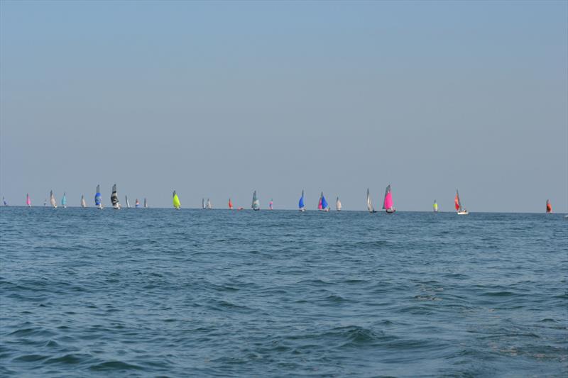 Merlin Rocket Aspire National at Looe Day 1 photo copyright Alex Pausey taken at Looe Sailing Club and featuring the Merlin Rocket class