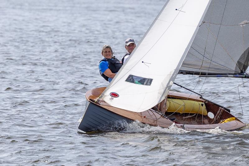 Andy Harris and Sara Warren sailing in the DeMay and Thames Series at Upper Thames Sailing Club - photo © Tony Ketley