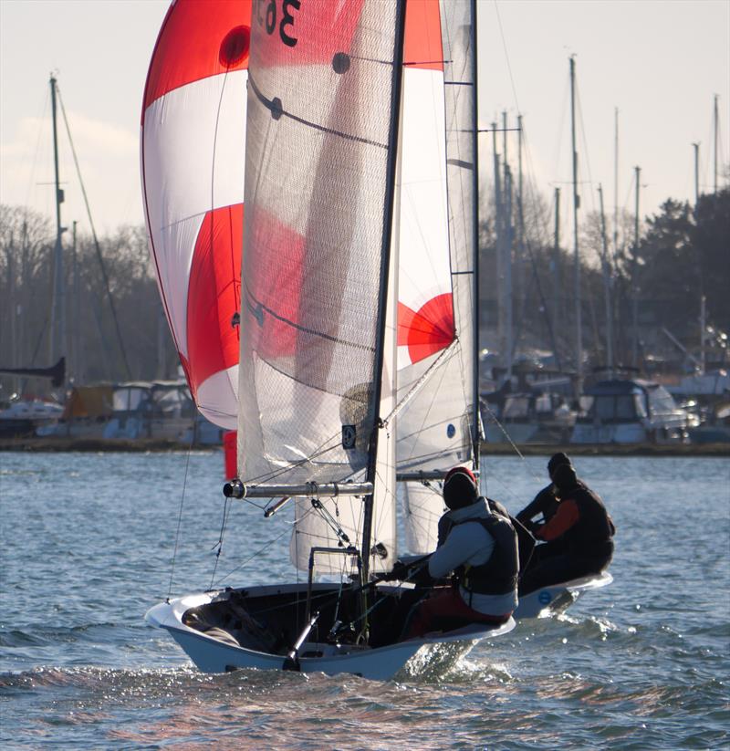 Chichester Yacht Club 2026 Snowflake Series Day 1 photo copyright Mark Green taken at Chichester Yacht Club and featuring the Merlin Rocket class