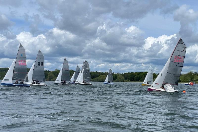 Just after the start - P&B Merlin Rocket Women's Championship at Northampton - photo © Dave Williams