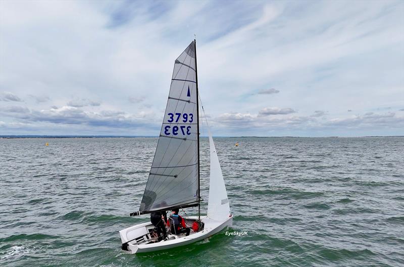 James Goodfellow and George Major sailing out to the start - Merlin Rocket Craftinsure Silver Tiller at Whitstable photo copyright Ayhan Betez / Eye Sky UK taken at Whitstable Yacht Club and featuring the Merlin Rocket class