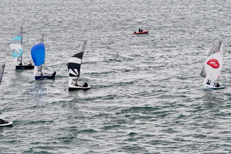 Racing downind - Merlin Rocket Craftinsure Silver Tiller at Whitstable photo copyright Ayhan Betez / Eye Sky UK taken at Whitstable Yacht Club and featuring the Merlin Rocket class