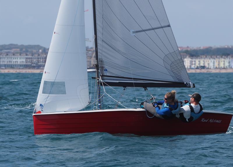 When you are in 3rd place but have second place in your sights, you hike and then hike harder! Day 1 of the Aspire Merlin Rocket Nationals at the WPNSA - photo © Dougal Henshall