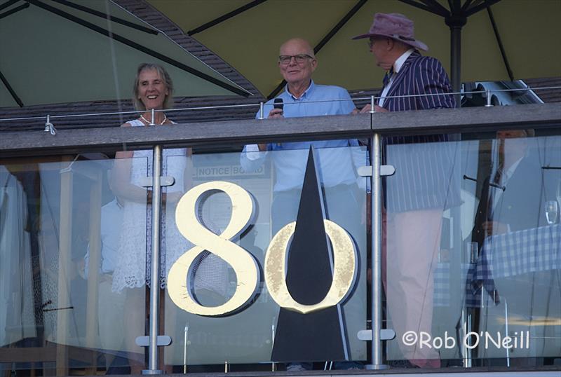 Phil King and crew Jenny were celebrated as arguably the most successful Merlin sailors of all time - Merlin Rocket 80th Anniversary - photo © Rob O'Neill