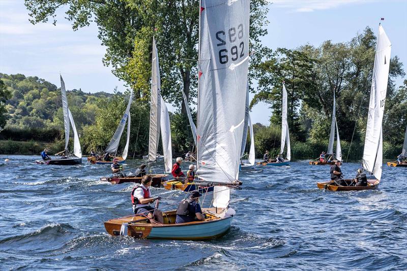 Shortly after the start - Merlin Rocket Craftinsure Silver Tiller at Upper Thames - photo © Tony Ketley