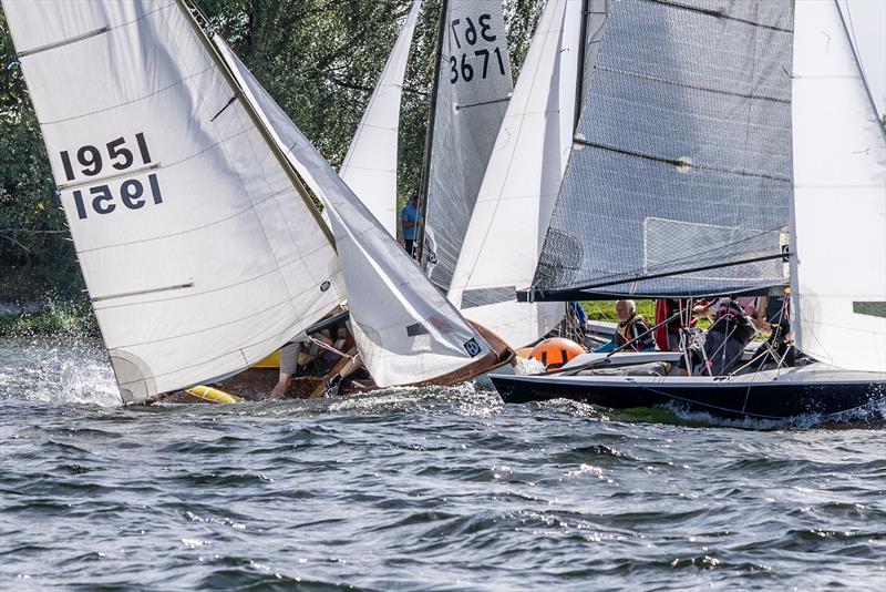 Tight mark roundings for all to see on the shore - Merlin Rocket Craftinsure Silver Tiller at Upper Thames - photo © Tony Ketley