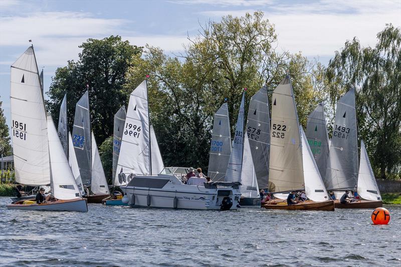 Close calls on the startline - Merlin Rocket Craftinsure Silver Tiller at Upper Thames - photo © Tony Ketley