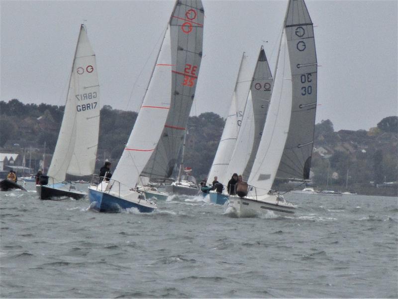 Close racing at the Micro Worlds photo copyright Jenny Pavey taken at Stour Sailing Club and featuring the Micro Tonner class