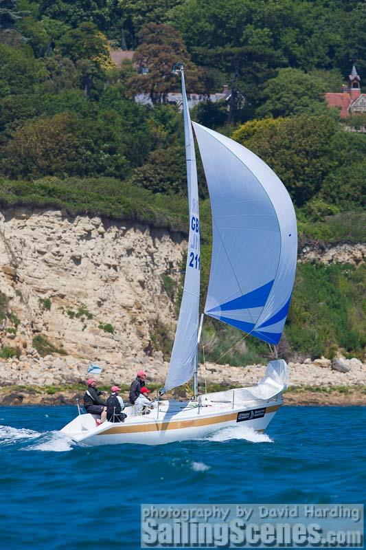 Ziggy, GBR2111L, Skipper 700 mini-tonner, during the J.P. Morgan Asset Management Round the Island Race 2015 photo copyright David Harding / www.sailingscenes.com taken at  and featuring the Mini Tonner class
