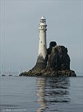 Rounding the rock slowly in the Mini Fastnet Race 2014 © Arnaud Courrot