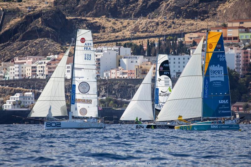 Mini Transat EuroChef 2021 Leg 2 start - photo © Vincent Olivaud