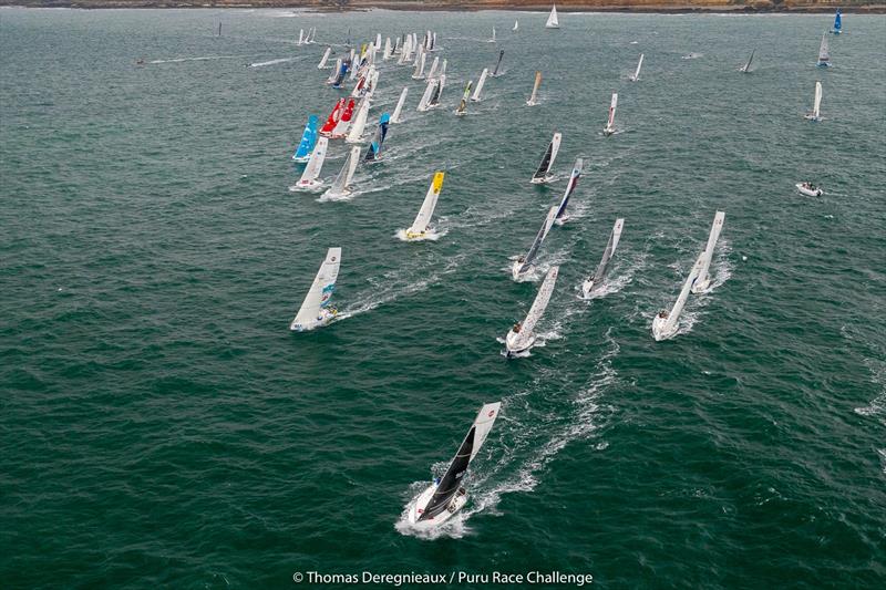 PURU Transgascogne Race photo copyright Thomas Deregnieaux Photography taken at  and featuring the Mini Transat class