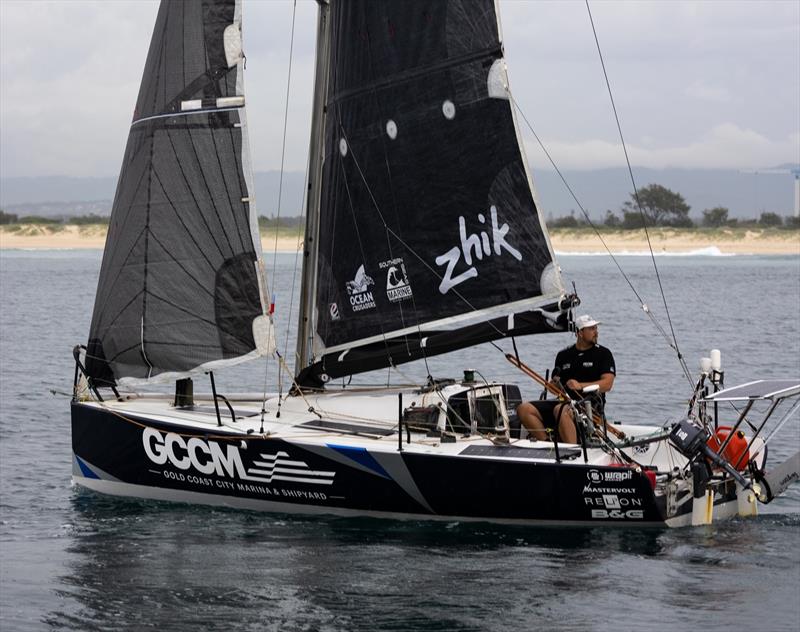 Gold Coast sailor Xavier Doerr commences a 