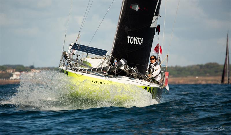 Naho Takahara in the Mini Transat 2025 - photo © Manon Le Guen