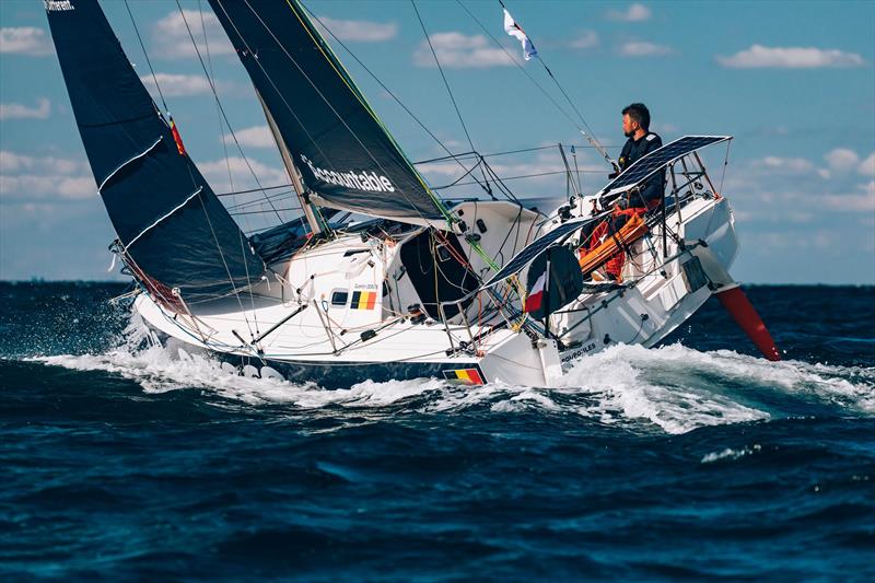 Quentin Debois, a Belgian tackles a double solo Atlantic record under sail - photo © Jean-Baptiste D'enquin