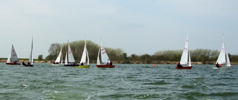 Race 1 starts during the Welton Miracle Open photo copyright John Banks taken at Welton Sailing Club and featuring the Miracle class