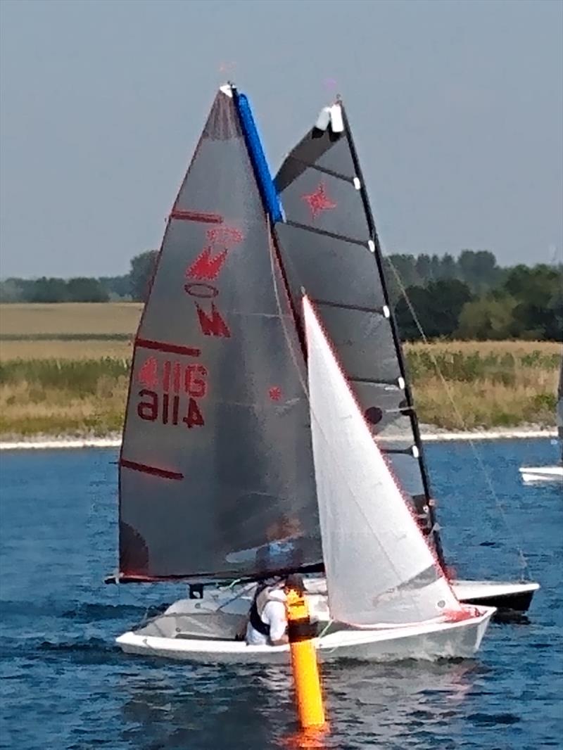 Border Counties Midweek Sailing at Shotwick photo copyright Les Perry taken at Shotwick Lake Sailing and featuring the Miracle class