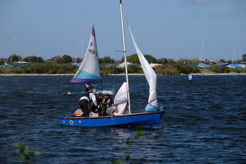 Oops no rudder! Miracle Welsh Area Championship at Shotwick Lake - photo © Ian Clowes