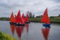 Light winds and close tactical sailing for the Mirrors at Cam © Tom Lachlan-Cope