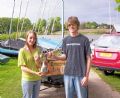 David & Bethany Grey win the Gresford Mirror open © N Blore