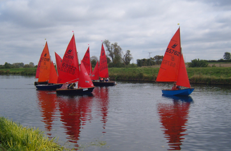 Light winds and close tactical sailing for the Mirrors at Cam photo copyright Tom Lachlan-Cope taken at Cam Sailing Club and featuring the Mirror class