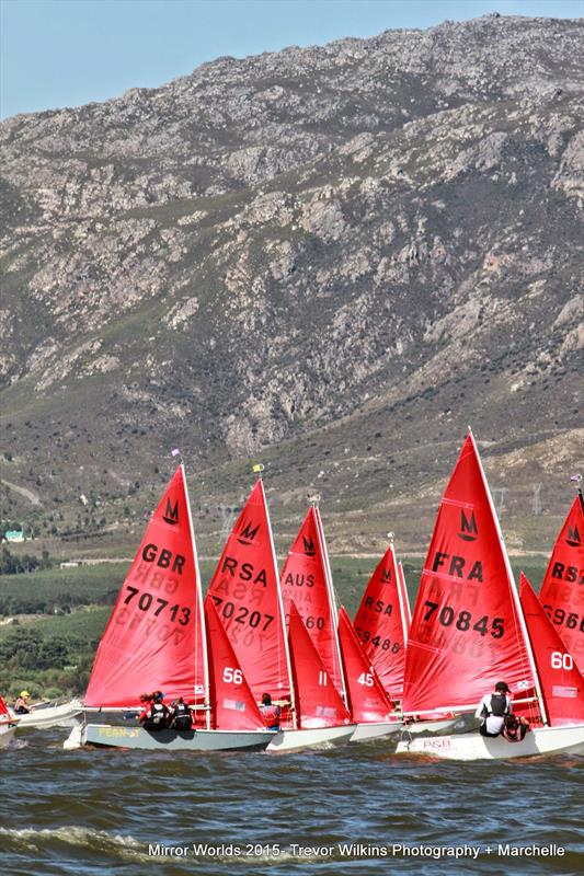 Mirror World Championship in South Africa photo copyright Trevor Wilkins Photography taken at Theewater Sports Club and featuring the Mirror class