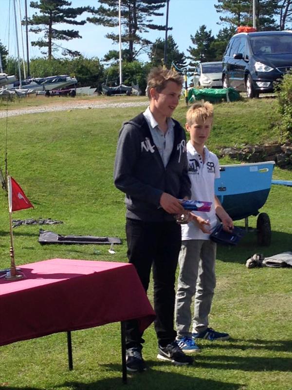 Robert Richardson and Sandy Simpson win the NeilPryde Mirror open meeting at Dee  photo copyright Helen Thornley taken at Dee Sailing Club and featuring the Mirror class