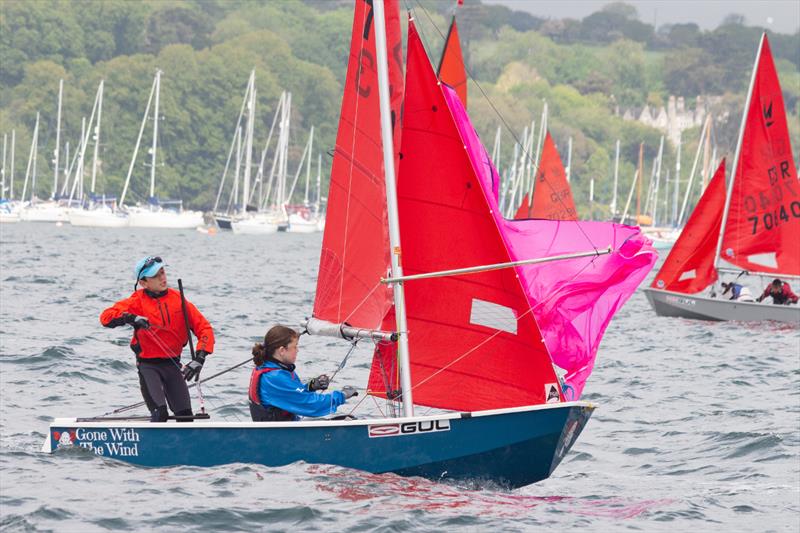 U13 winners George Lenney and Florence Luxton during the Gul Mirror Nationals at Restronguet photo copyright Kyle Brown taken at Restronguet Sailing Club and featuring the Mirror class