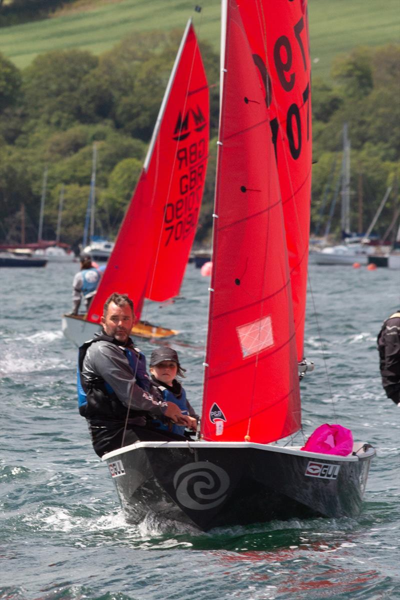 Youngest helm Bethan and Huw Reynolds during the Gul Mirror Nationals at Restronguet photo copyright Kyle Brown taken at Restronguet Sailing Club and featuring the Mirror class