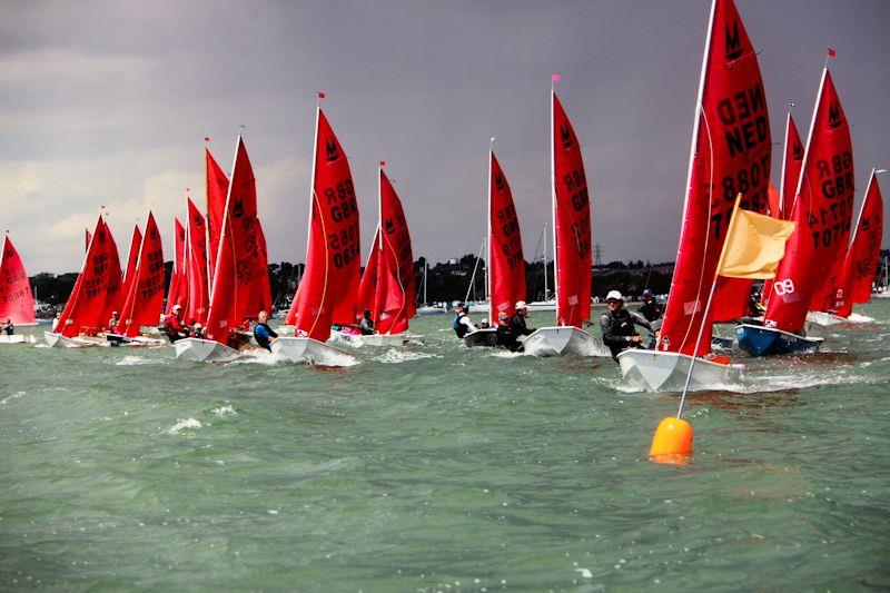 Race 6 start in the Rooster Mirror National Championships at Poole - photo © Alan Phypers