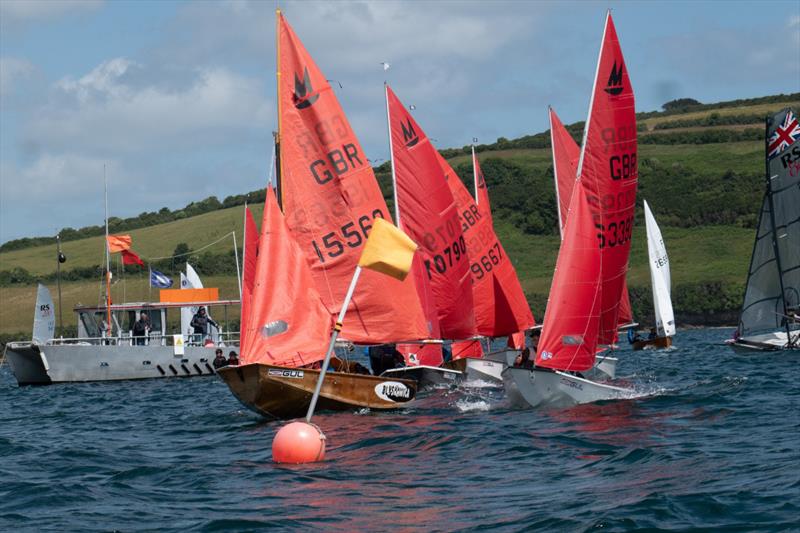 Race 2 start during the 2022 Mirror Western Area Championship at Restronguet photo copyright Barrie Phypers taken at Restronguet Sailing Club and featuring the Mirror class
