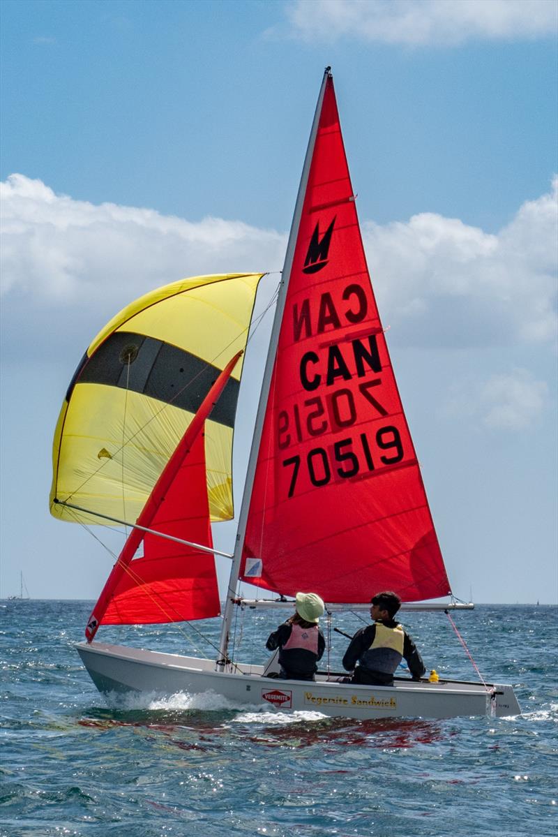 Max Phypers and Emma Sellwood during the 2022 Mirror Western Area Championship at Restronguet photo copyright Barrie Phypers taken at Restronguet Sailing Club and featuring the Mirror class