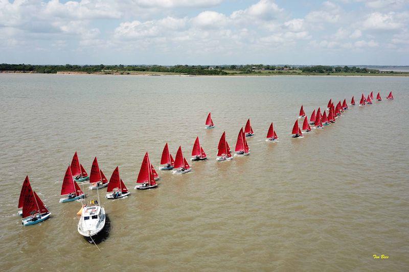 Mirror UK National Championships at Brightlingsea photo copyright Tim Bees taken at Brightlingsea Sailing Club and featuring the Mirror class