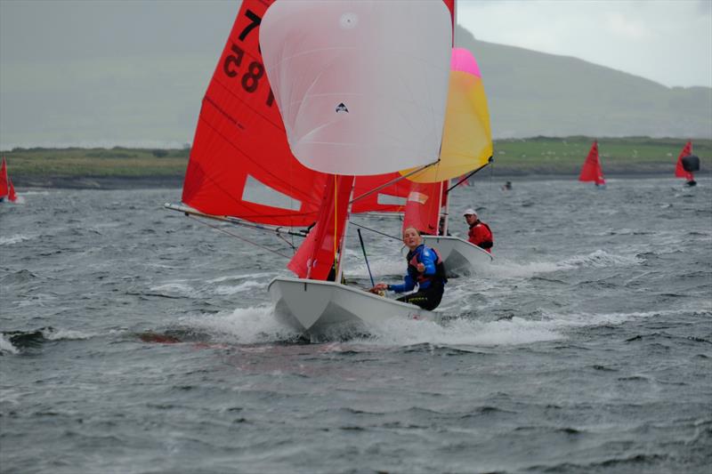 Top juniors Max Phypers and Emma Sellwood during the Mirror Worlds 2023 at Sligo - photo © Michael Broaders