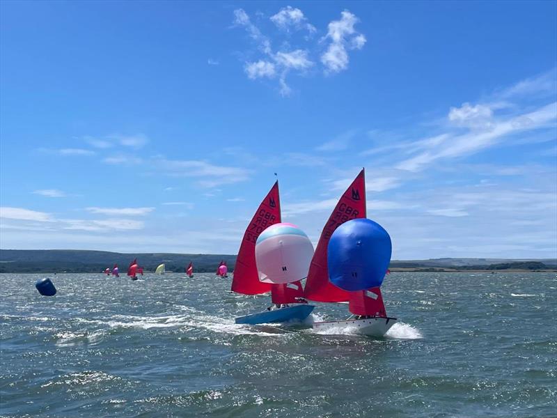 Race 7 finish during the Poole Mirror Open 2026 - photo © Poole Mirror Open 2026