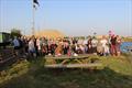 Members past and present gather for the Last Fling at Blue Circle SC, which was the final day's racing at the lake in North Kent © Robin Counter