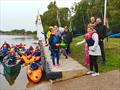 Veolia's Gemma Parkes cut the ribbon on the new section of waterfront at Greensforge Sailing Club © Karenza Morton