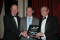 (l to r) Michael McCann Commodore CLYC, Richard Honeyford High Performance Manager RYA and Henry McLaughlin Vice Commodore CLYC © CLYC