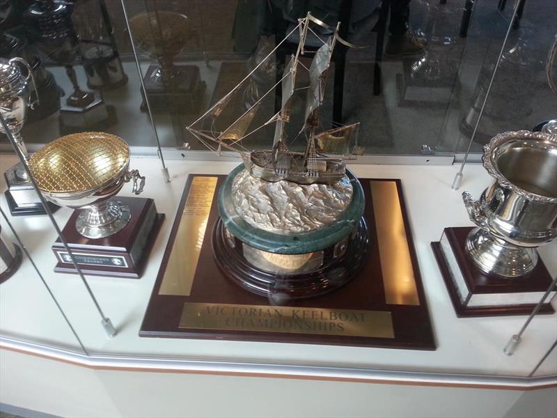 Victorian Keelboat Championships trophy photo copyright RGYC taken at Royal Geelong Yacht Club