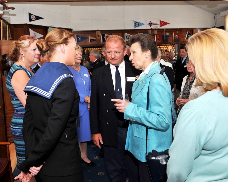 HRH The Princess Royal visits Hornet Services Sailing Club photo copyright Guy Pool taken at Hornet Services Sailing Club