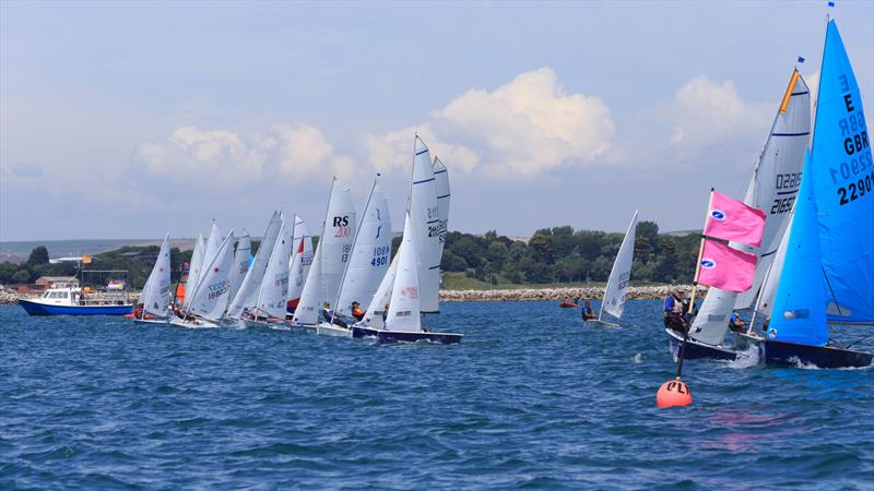 131 boats race in Weymouth Dinghy Regatta 2014 photo copyright Richard White taken at Weymouth Sailing Club