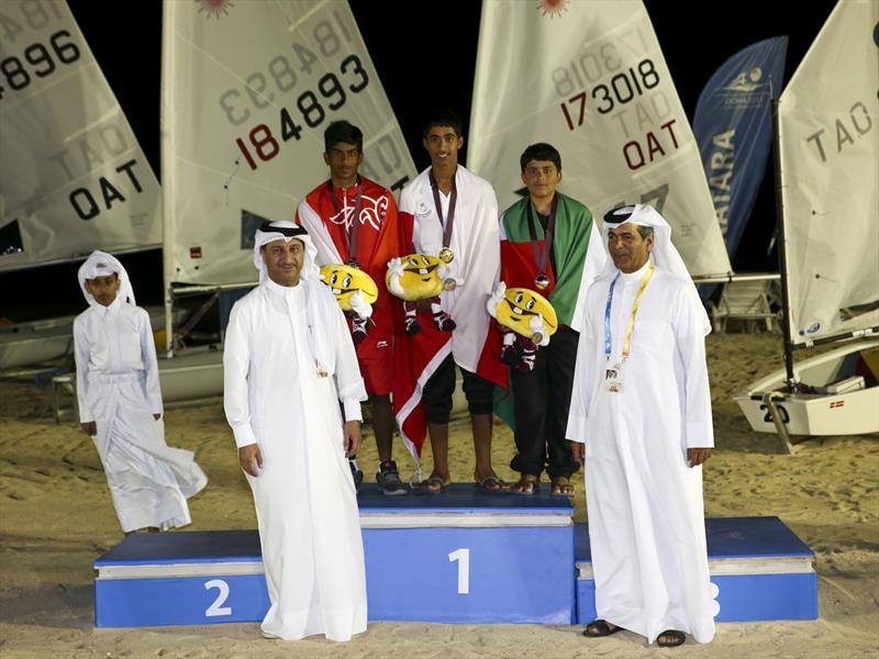 2nd GCC Beach Games 2015 prize giving photo copyright Icarus Sailing Media taken at Doha Sailing Club