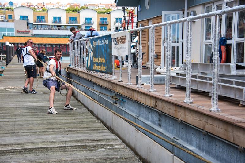 he new Brighton Marina Yacht Club is moved to its permanent home in Brighton Marina photo copyright Julia Claxton taken at Brighton Marina Yacht Club