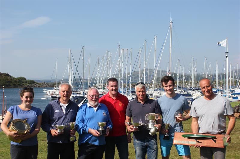 Clyde Corinthian YC Round Shuna Pursuit Race prize winners photo copyright Tom Allen taken at Clyde Corinthian Yacht Club