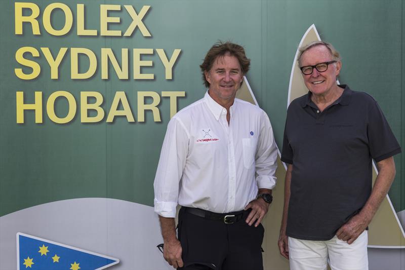 Comanche skipper Ken Read and owner Jim Clark ahead of the Rolex Sydney Hobart Yacht Race photo copyright Rolex / Stefano Gattini taken at Cruising Yacht Club of Australia