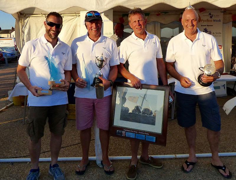 Pyefleet Week 2016 prize giving photo copyright Fiona Brown taken at Brightlingsea Sailing Club