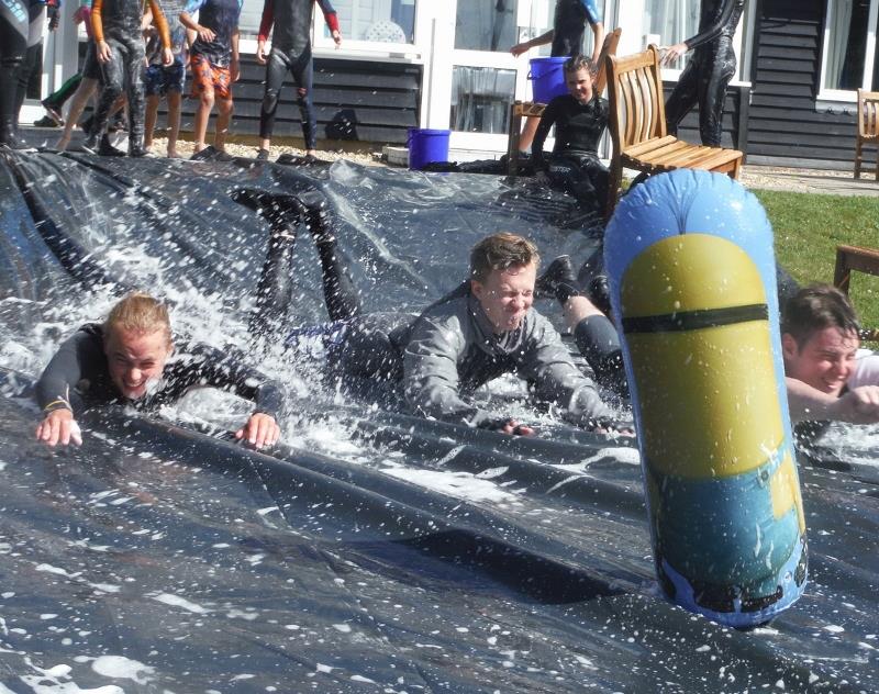 Waterslide fun at Chichester Yacht Club Dinghy Week photo copyright CYC taken at Chichester Yacht Club