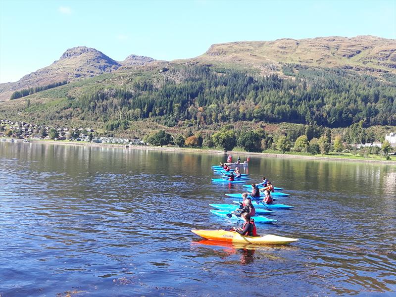 Scout Kayaking start at the Scottish National Scout Regatta - photo © Neil McLaren